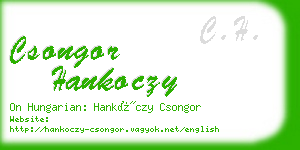 csongor hankoczy business card